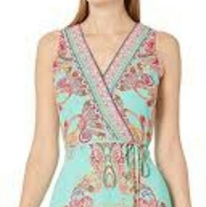 Sandra Darren V-Neck Chiffon Dress